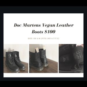 Dr. Martens vegan leather boots